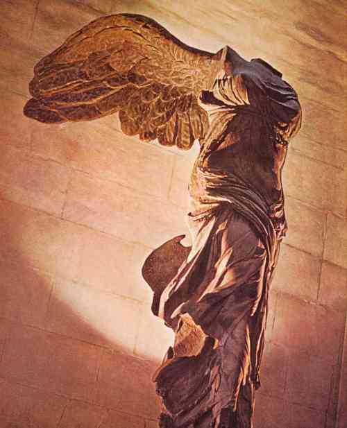 Statue to Liberty — the famous Victory — erected on the island of Samothrace